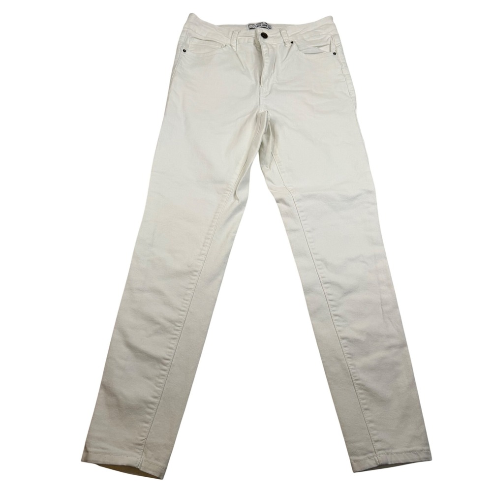 Wax Jean Butt I Love You White Skinny Jeans High Rise Slim Fit Denim Size 11/30